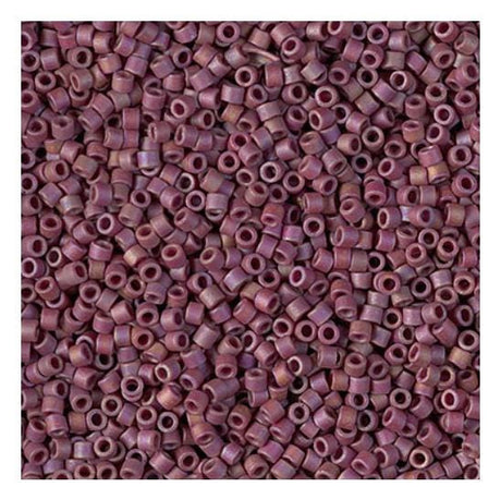 DB2308 11/0 Matte Opaque Glazed Trillium Red AB Miyuki Delica