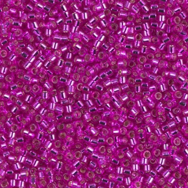 DB1340 11/0 Dyed Silver Lined Fuchsia Miyuki Delica