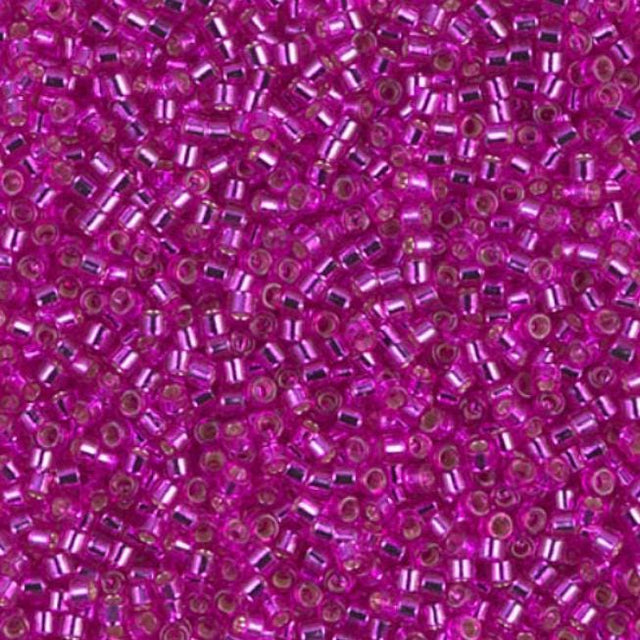 DB1340 11/0 Dyed Silver Lined Fuchsia Miyuki Delica