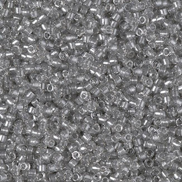 DB2393 11/0 Inside Dyed Silver Miyuki Delica