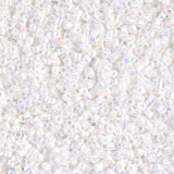 DB0202 11/0 White Pearl AB, Miyuki Delica