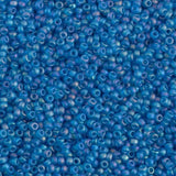 11/0 Matte Transparent Capri Blue AB, Miyuki Seed Bead 11-149FR