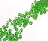 Preciosa 4mm Peridot, Crystal Bicone - 36 pieces