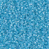 Aqua Lined Crystal AB Miyuki Delica 11/0 DB0057