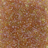 Sparkling Lined Golden Peach Mix Miyuki Delica 11/0 DB0987