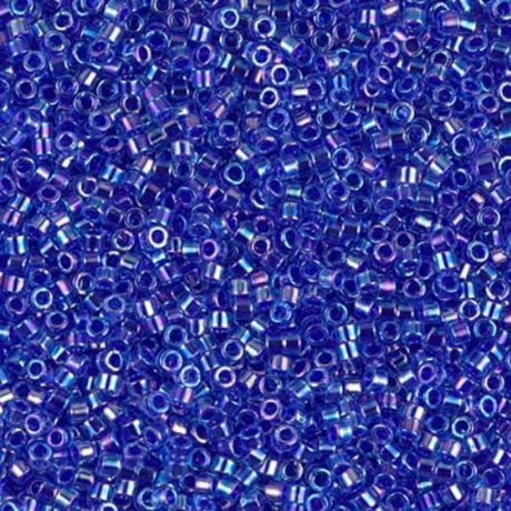 11/0 Cobalt Lined Sapphire AB Miyuki Delica DB0063