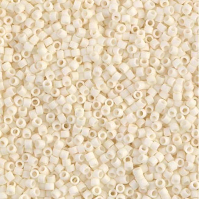 Matte Opaque Cream Miyuki Delica Bead 11/0 DB0352 