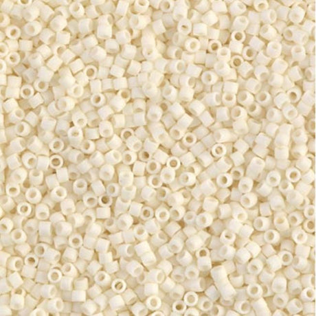 Matte Opaque Cream Miyuki Delica Bead 11/0 DB0352 