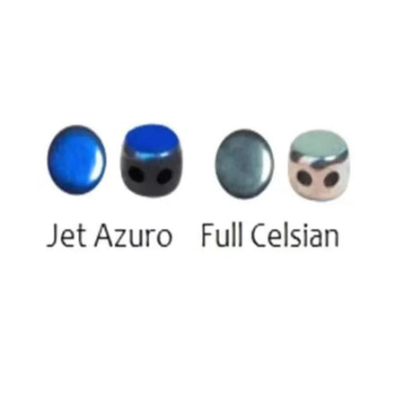 Kalos Par Puca Full Colors and Jet AB, 2 hole - 4MM Bead, 5 grams, Choose a color