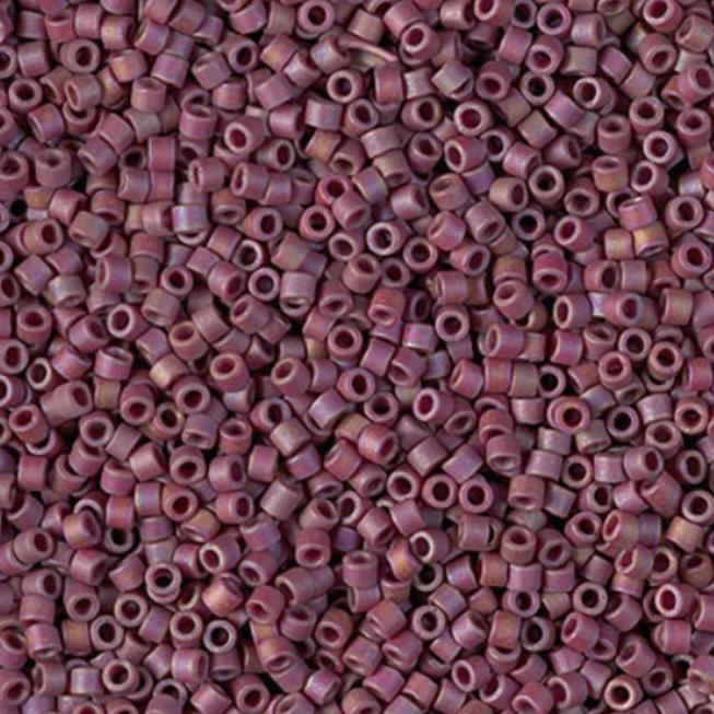 DB2308 11/0 Matte Opaque Glazed Trillium Red AB Miyuki Delica 