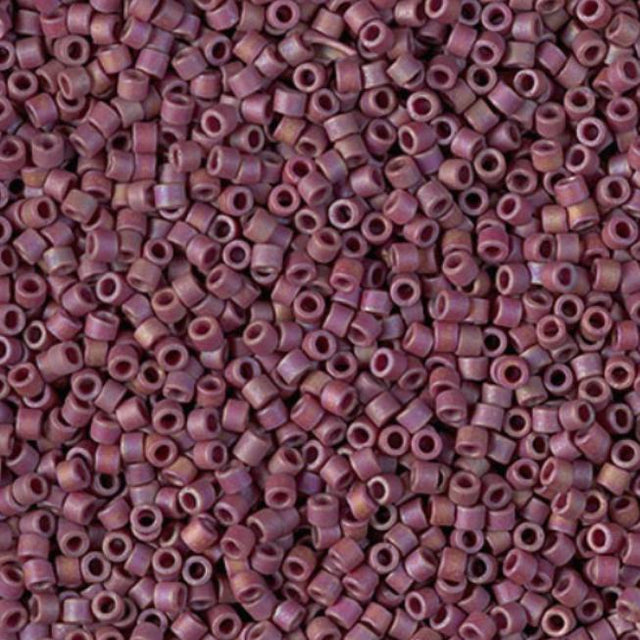 DB2308 11/0 Matte Opaque Glazed Trillium Red AB Miyuki Delica 