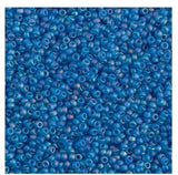 11/0 Matte Transparent Capri Blue AB, Miyuki Seed Bead 11-149FR