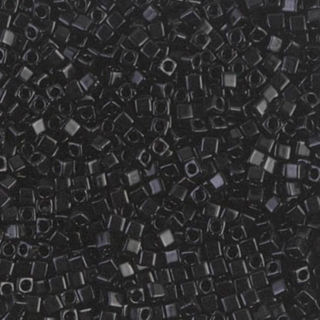 1.8mm Miyuki Cube Black SB18-401, 10 Grams