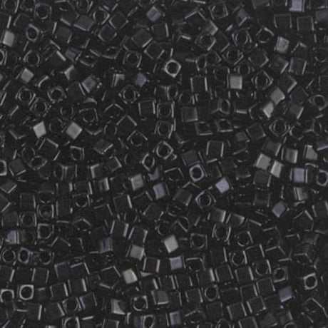 1.8mm Miyuki Cube Black SB18-401, 10 Grams