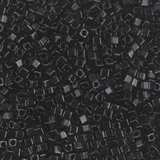 1.8mm Miyuki Cube Black SB18-401, 10 Grams