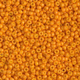 11/0 Duracoat Dyed Miyuki Seed Bead, Opaque Kumquat, 4454