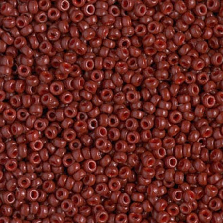 11/0 Duracoat Dyed Miyuki Seed Bead, Opaque Maroon, 4470