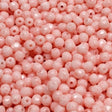 3mm Fire Polish Chalk White Light Pink, Czech glass faceted round, 03000-34304