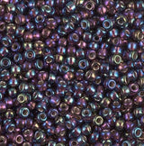 8-1013 Silverlined Dark Smoky Amethyst AB, Miyuki Seed Bead 8/0