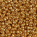 8-4203 Duracoat Galvanized Yellow Gold, Miyuki Glass Seed Bead, 8/0