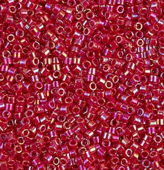 DB0159 11/0 Opaque Red AB Miyuki Delica