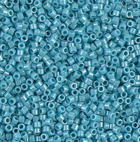 Light Aqua Luster, 11/0 Miyuki Delica Bead, DB0217 - 5 Grams