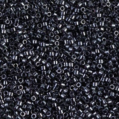 DB0001 11/0 Metallic Gunmetal Miyuki Delica