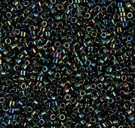 DB0003 11/0 Metallic Forest Green Iris Miyuki Delica