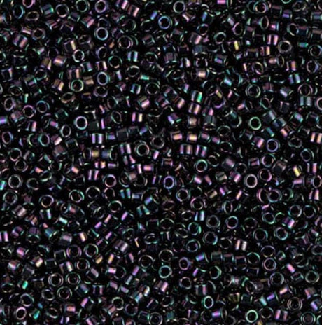 DB0004 11/0 Metallic Dark Plum Iris Miyuki Delica