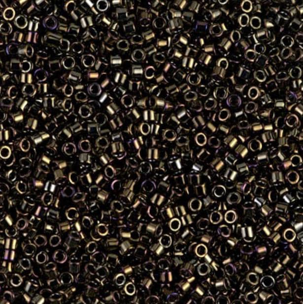 DB0007 11/0 Metallic Brown Iris Miyuki Delica