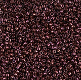 DB00012 11/0 Metallic Dark Raspberry Miyuki Delica