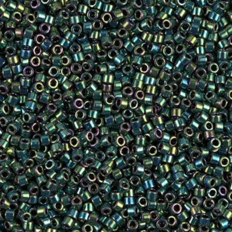 DB0027 11/0 Metallic Dark Green Iris Miyuki Delica 