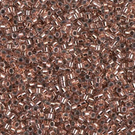 DB0037 11/0 Copper Lined Crystal Miyuki Delica 