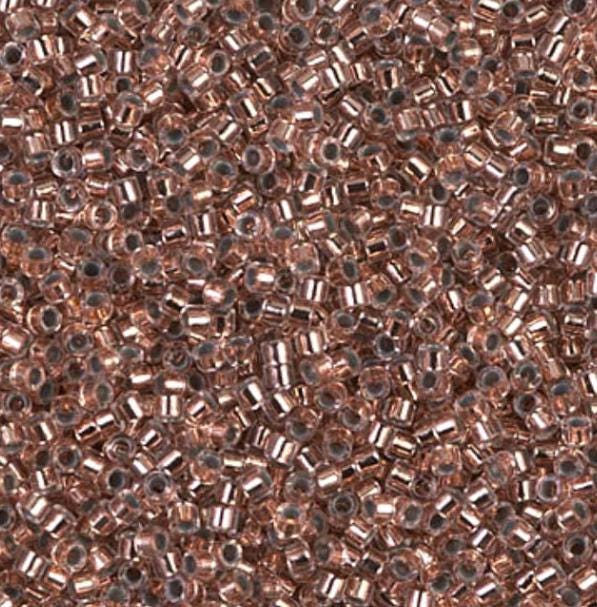 DB0037 11/0 Copper Lined Crystal Miyuki Delica