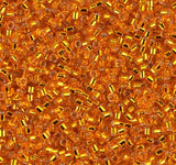 DB0045 11/0 Silver Lined Orange Miyuki Delica