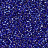 DB0047 11/0 Silver Lined Cobalt Miyuki Delica 