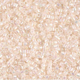 DB0052 11/0 Pale Peach Lined Crystal Miyuki Delica 