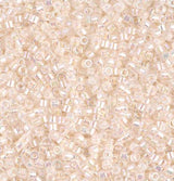 DB0052 11/0 Pale Peach Lined Crystal Miyuki Delica