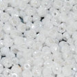 3mm Fire Polish Chalk White Shimmer, Czech glass faceted bead, 21402