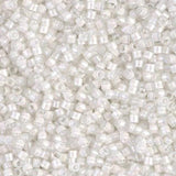 DB0066 11/0 White Lined Crystal AB Miyuki Delica 