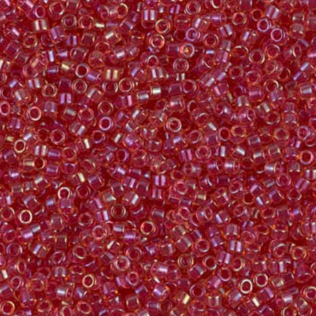 Light Cranberry Lined Topaz Luster Miyuki Delica 11/0 DB0062