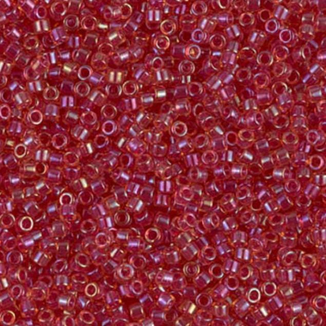 Light Cranberry Lined Topaz Luster Miyuki Delica 11/0 DB0062