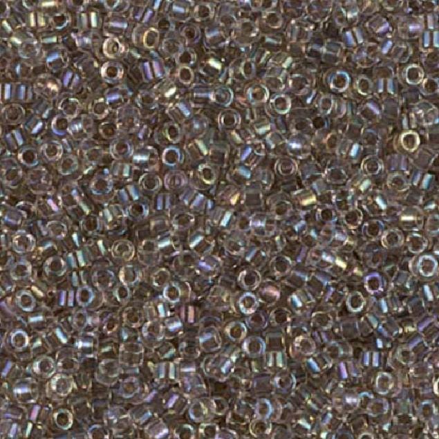 Taupe Lined Crystal AB Miyuki Delica 11/0 DB0064