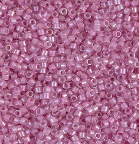 DB0072 11/0 Orchid Lined Crystal AB Miyuki Delica
