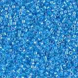 Lt Blue Lined Crystal AB Miyuki Delica 11/0 DB0076