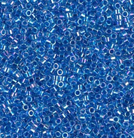 Blue Lined Crystal AB Miyuki Delica 11/0 DB0077