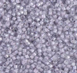 DB0080 11/0 Pale Violet Lined Crystal Luster Miyuki Delica