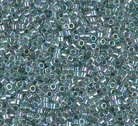 DB0084 11/0 Sea Foam Lined Crystal AB Miyuki Delica