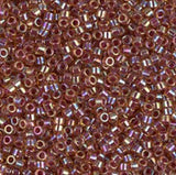 DB0088 11/0 Berry Lined Light Topaz AB Miyuki Delica