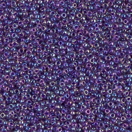 15-356 Purple Lined Amethyst AB, Miyuki Seed Bead 15/0